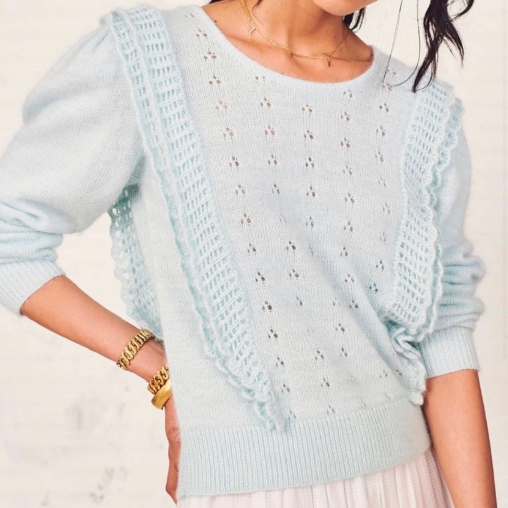 NWT LoveShackFancy Jasmine Pullover Sweater - Picture 2 of 16